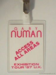 Gary Numan Exhibition Tour Access Pass